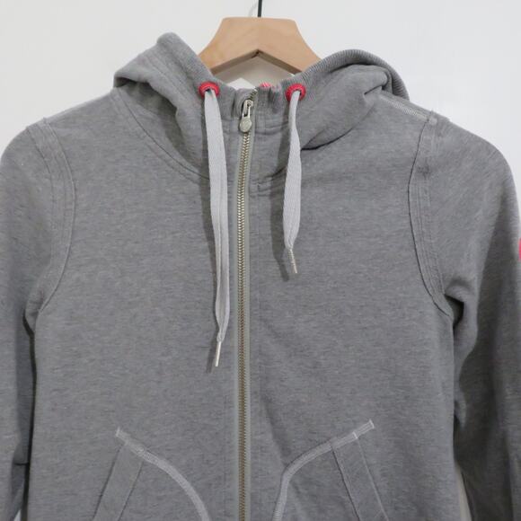 Lululemon Womens Sz 6 Gray Pink Flashback Hoodie Full Front Zip Up Jacket - Picture 3 of 7